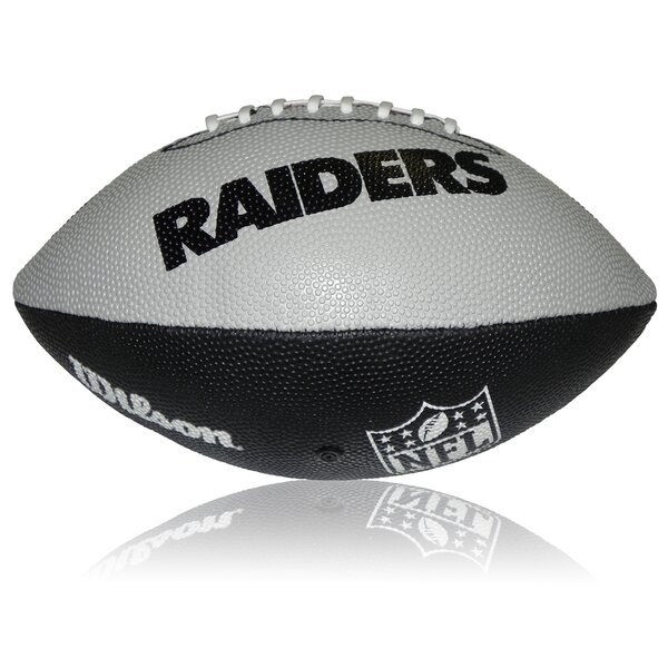 Las Vegas Raiders Wilson NFL Junior Logo Football